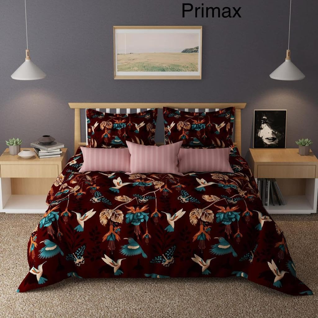 Glace Cotton Fitted Bedsheets - Multicolor Set -21