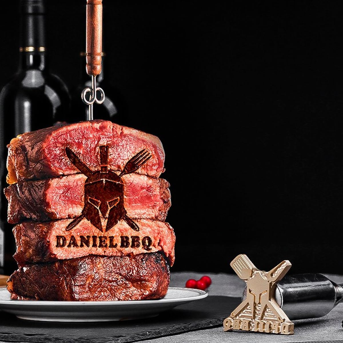 Ferro Da Stiro Personalizzato Per Hamburger - In Ottone, Per Legno, Pelle E Alimenti, Logo Custom - Foto 14