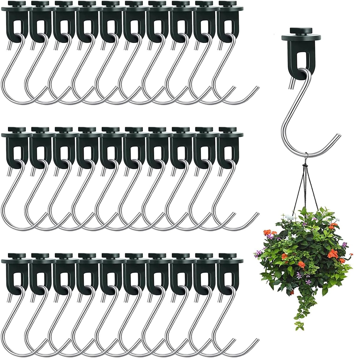 Aobuviou 30 Pcs Greenhouse Clips Plastic Green House Twist Clips with