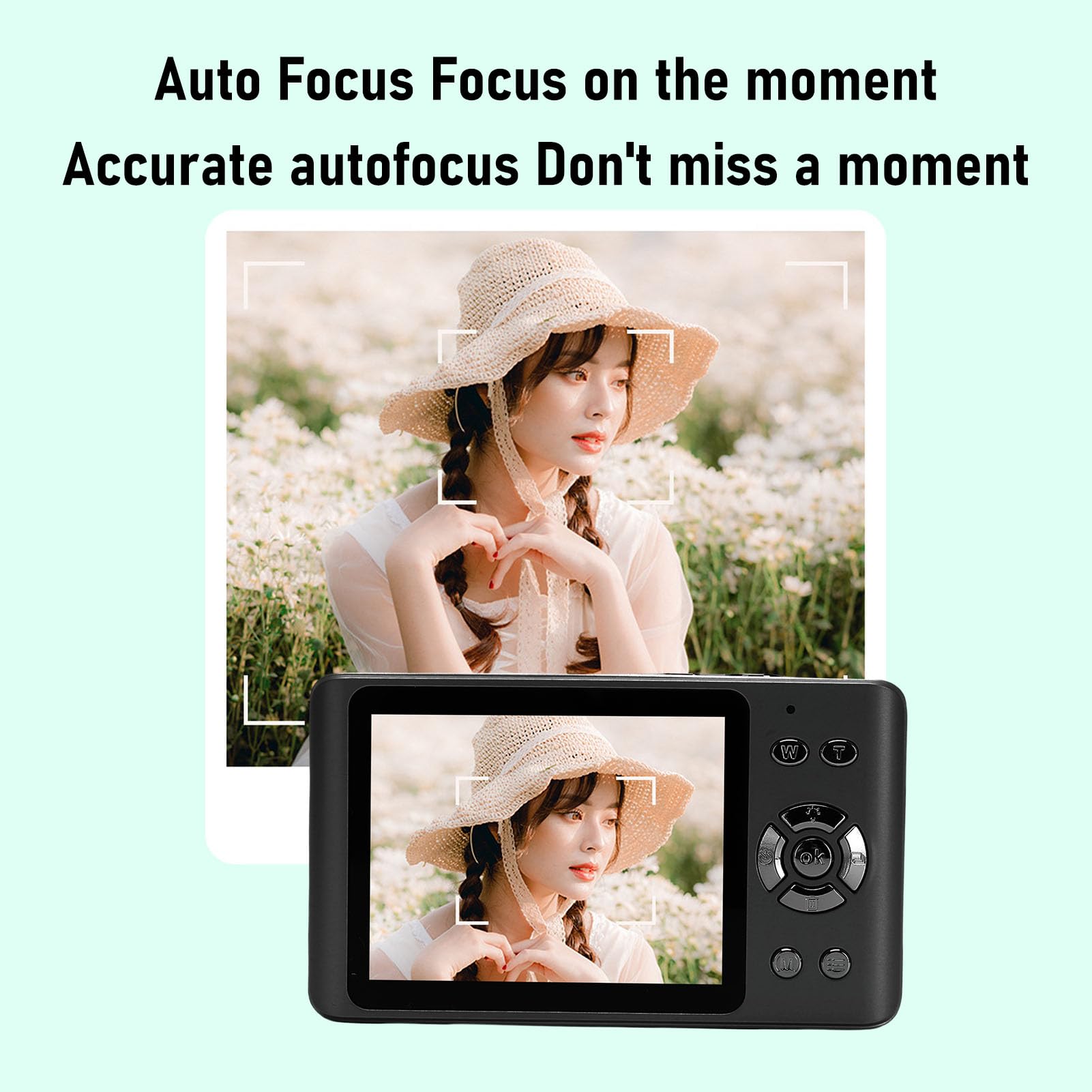 Annadue Camera Digitale 4K, Fotocamera Volg da 64 MP con Zoom 18x, Schermo LCD da 2,8 ", Autofocus & Flash, Batteria da 1200 MAh, Supporta 256 GB, per la Fotografia di Viaggio (grigio scuro)