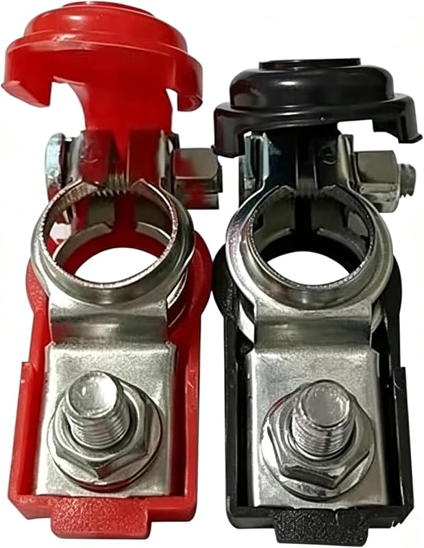 Terminais de bateria automotiva Cannonfish positivo e negativo com desconexão rápida – Par