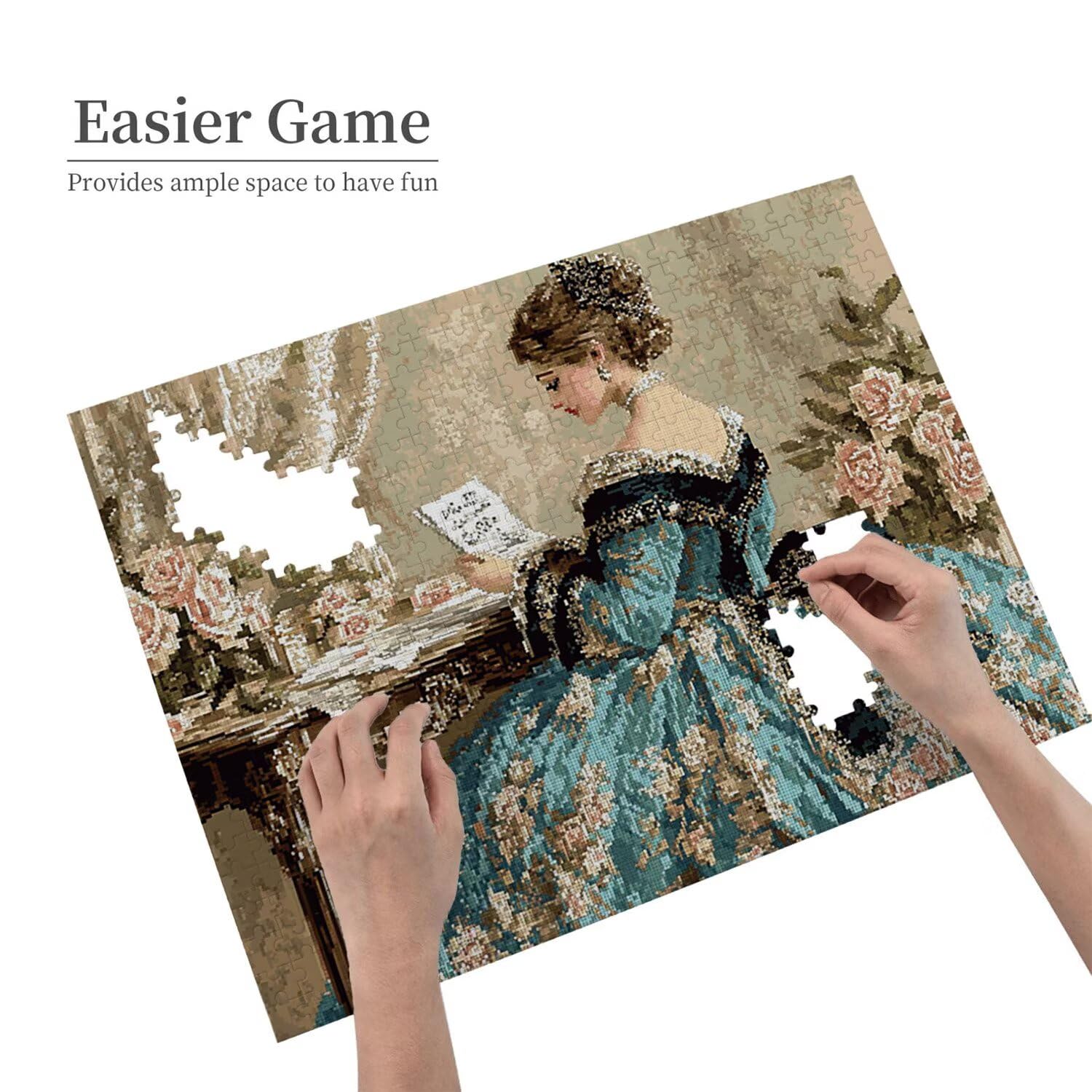 Elegante signora - Puzzle 4000 Pezzi per Adulti - Puzzle fai da te, Intrattenimento Creativo, Arte Moderna, Puzzle Classico per Adulti e Ragazzi dai 12 anni, Idea Regalo Uomo e Donna 140x87cm a-909