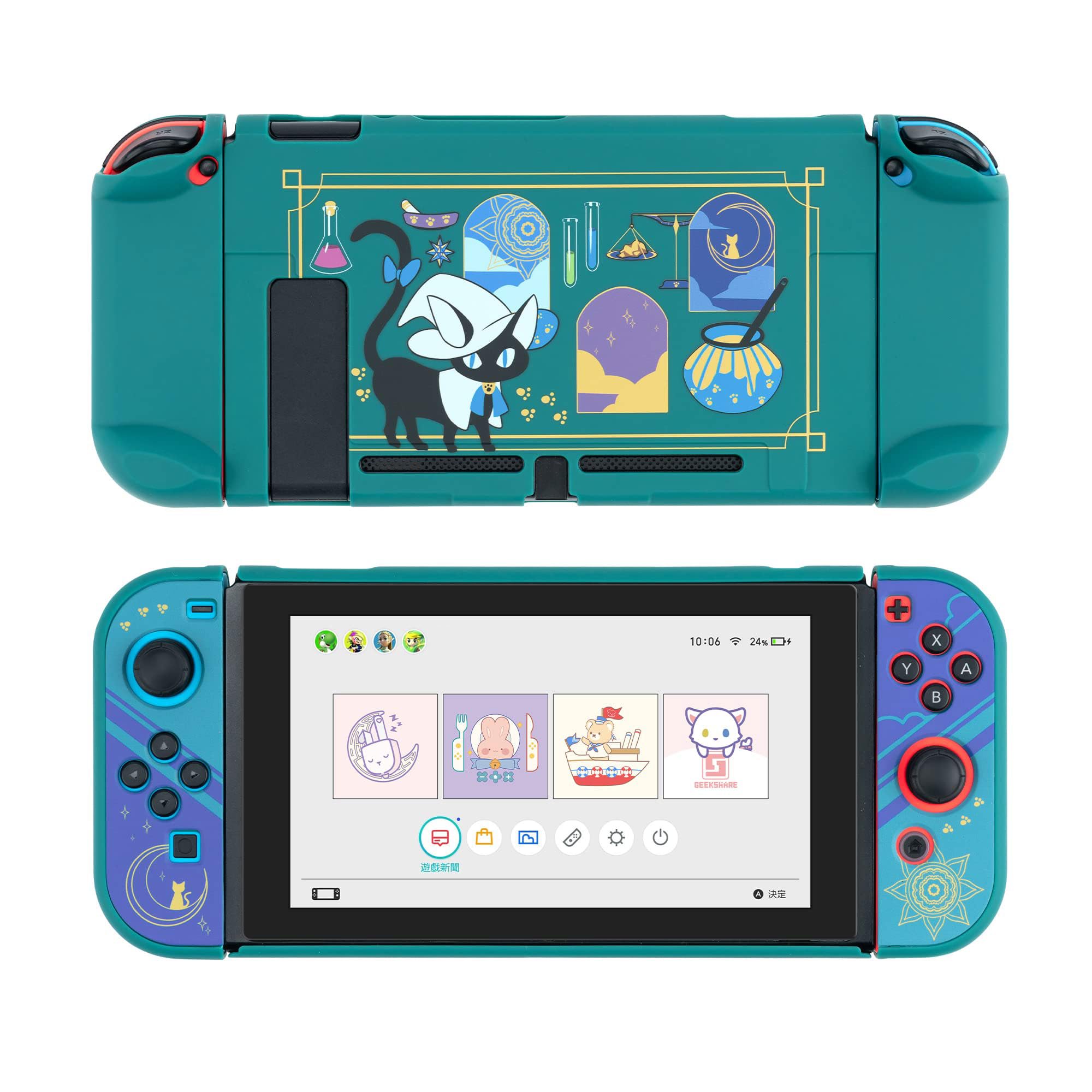 強化版Nintendo Switch 本体＋ケース＋MicroSD128GB Amazon.com: GeekShare Protective Case Compatible with Switch, Slim