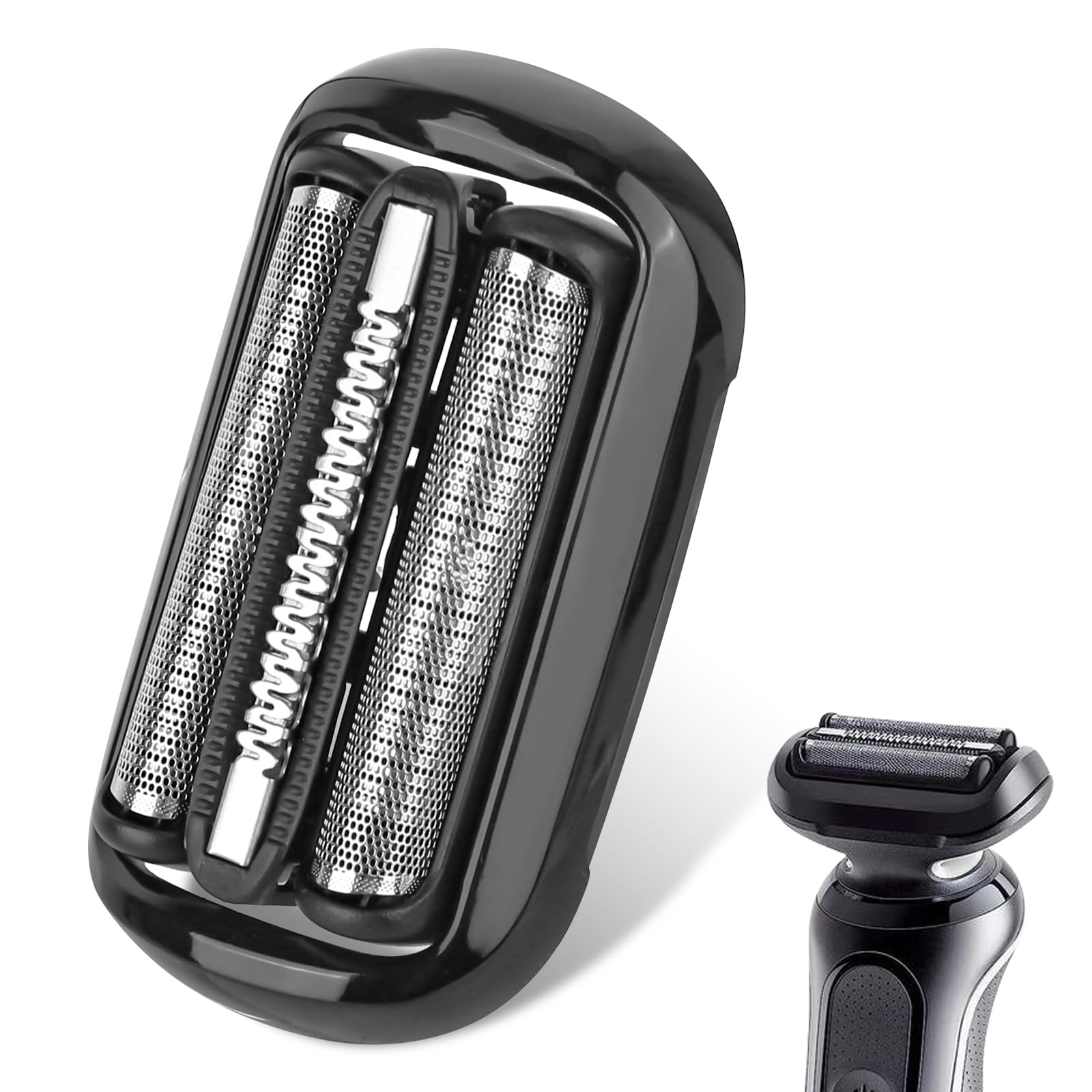 smtfcty 53B Shaving Heads Compatible Braun Men's Razor 5 and 6 Series, Replacement Blades Foil Head Electric Shaver Replacement Shaving Head for 5140S 5049S 5764 6020S 6040CS 6072CC