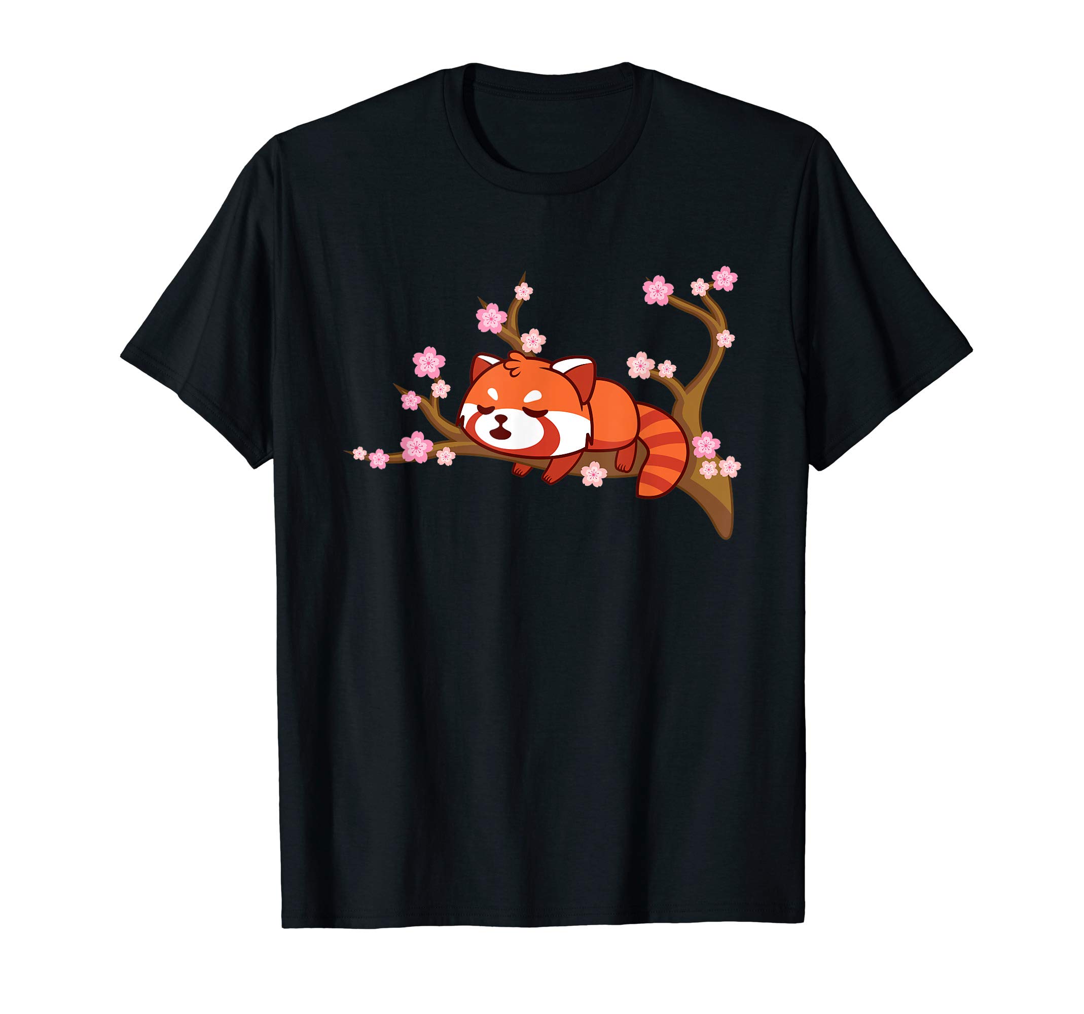 Japan Sakura Bear Cute Animal Lover Kids Men WomenFunny Red Panda Kawaii Japanese Cherry Blossom Flower Gifts T-ShirtOEKO-TEX STANDARD 100