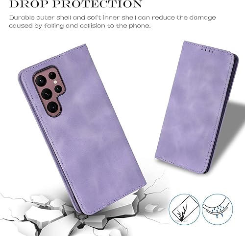 Miniatura 4 de Havaya Funda Glaxy S22 Ultra Wallet con tarjetero S22 Ultra para Samsung Galaxy S22 Ultra, funda con tapa para teléfono con ranuras para tarjetas de