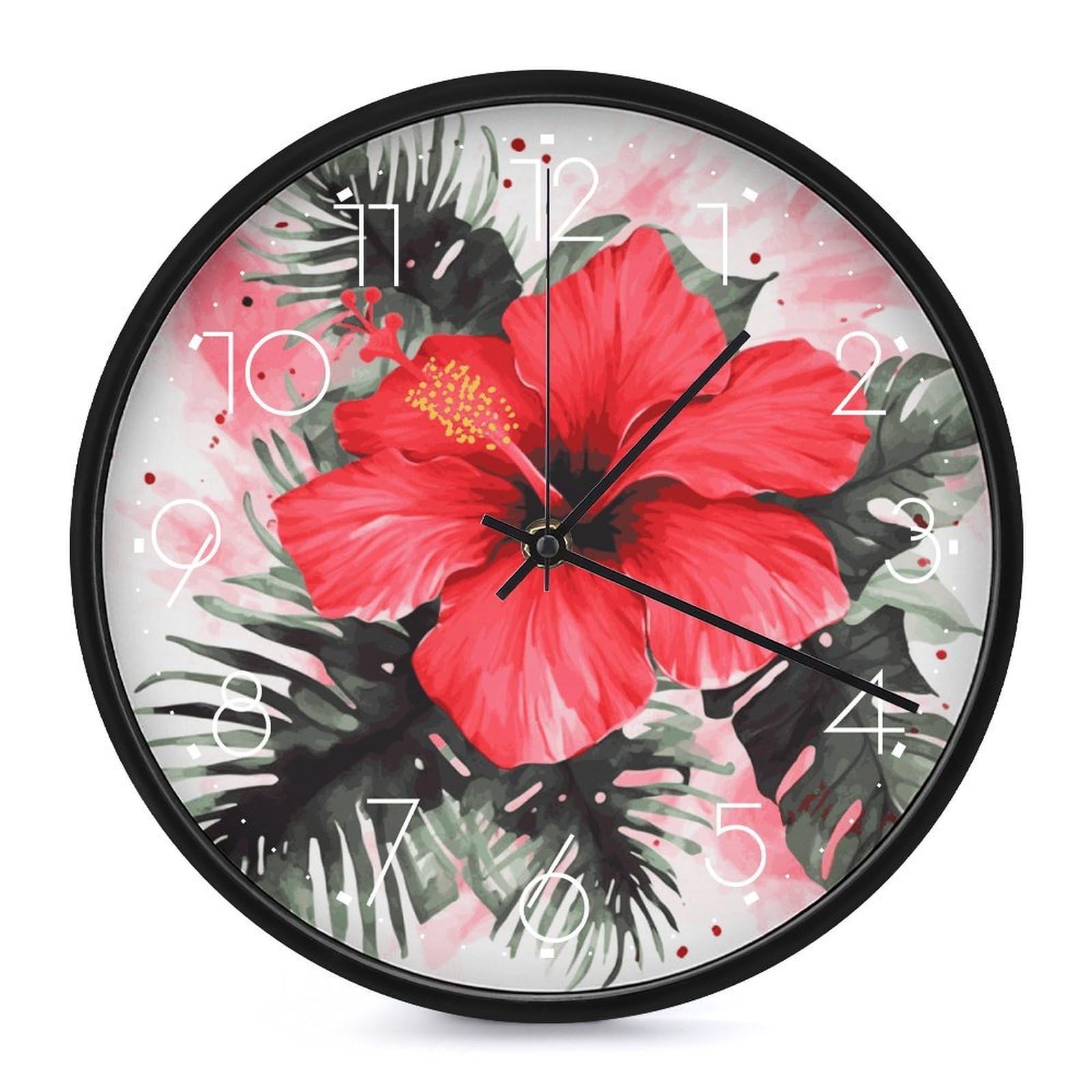 Horloge murale silencieuse sans tic-tac avec grand affichage analogique