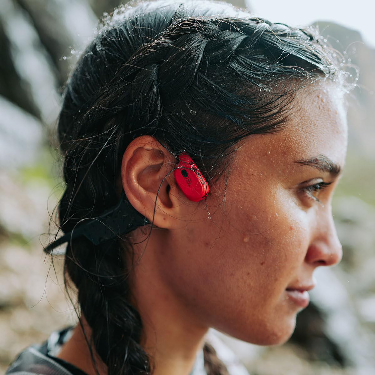 SUUNTO Wing Cuffie Conduzione Ossea Senza Fili, Auricolari Sport Bluetooth 5.2 Wireless Open Ear Impermeabili IP67, Controllo del Movimento della Testa, Luce LED, Autonomia di 10 Ore, per Corsa