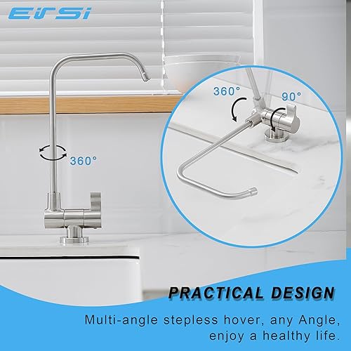 Miniatura 4 de Grifo de filtro de agua, grifo de agua potable de ósmosis inversa, grifo giratorio plegable para ventana de apertura interior, barra de cocina,