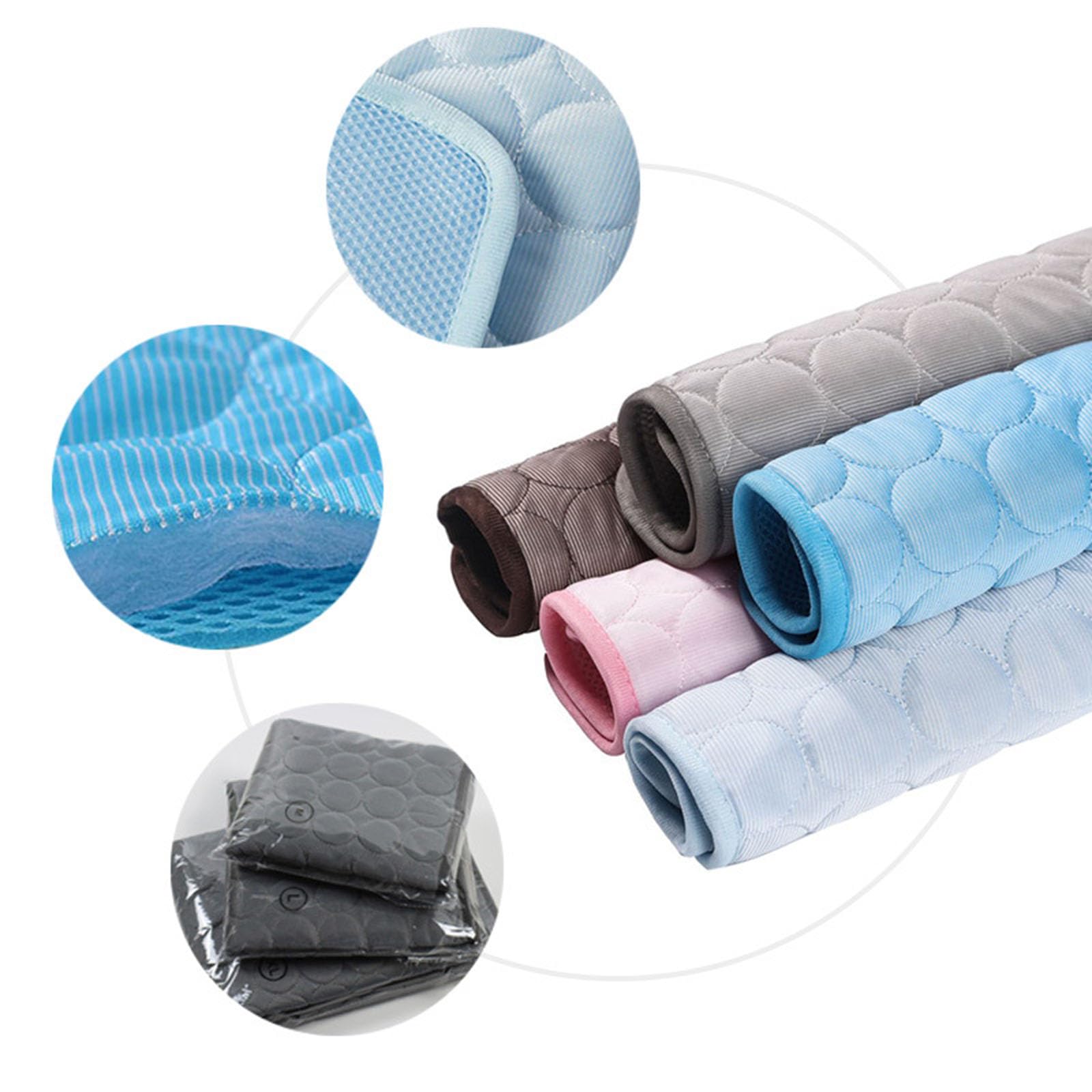 Alfombrilla de refrigeración para mascotas, lavable, transpirable, para perros y gatos, ideal para comodidad en interiores durante el calor del verano