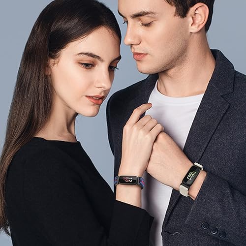 Vista 28 de Compatible con Fitbit Inspire 3/Inpsire 2/Inspire/Inpsire HR/Ace 2/Ace 3 bandas, pulsera elástica ajustable de repuesto para mujeres, hombres