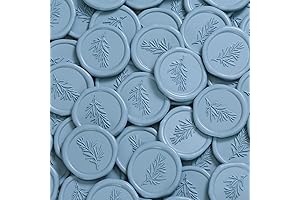 UNIQOOO Blue Wax Seal Stickers for Wedding Invitations and Gift Wrapping