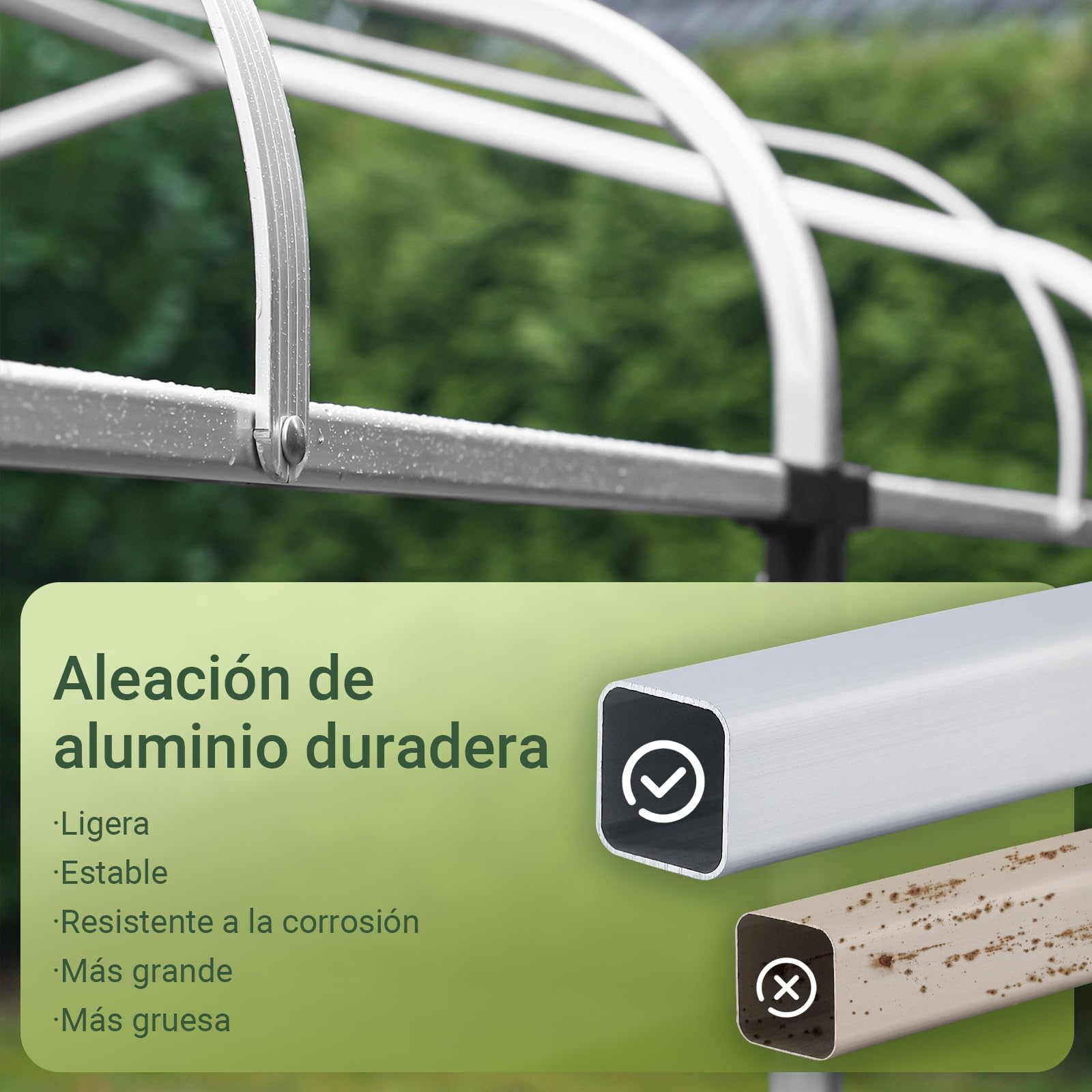 SoBuy ES-KLS11-SDA Caseta Jardin Exterior Garaje Exterior para Coches Impermeable Carpa para Moto y Bicicletas Garage Moto para Exterior Cobertizo Jardín