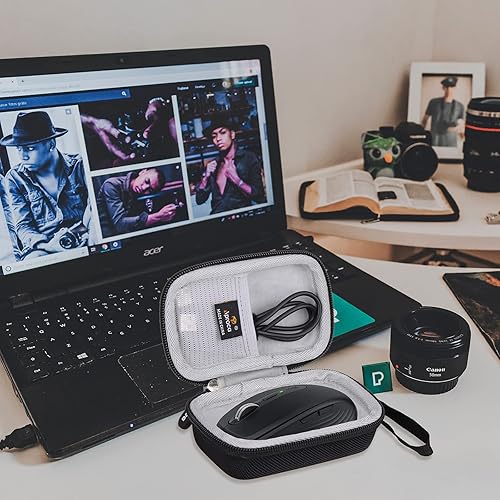 Miniatura 5 de Aproca Estuche rígido portátil negro para Logitech MX Anywhere 3S  MX Anywhere 3  Anywhere 2 Compact Performance Mouse