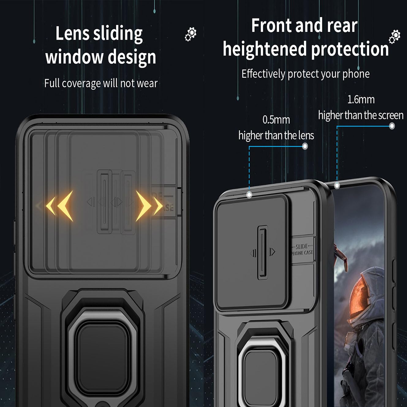 Kit Protezione Telefono Trasparente Custodia Trasparente Ultra Sottile Per Oppo A80 5G + 2 Vetri Temperati - Silicone TPU Antigiallo, Antishock Cover Trasparente Tpu Antiurto