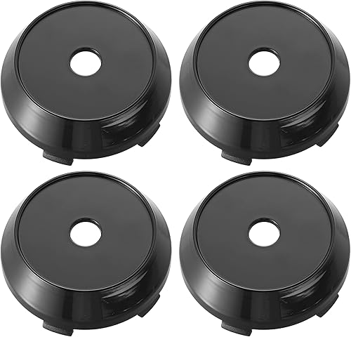 X AUTOHAUX 4 tapas de cubo de neumático de 2.362 in de diámetro, color negro, 5 clips X AUTOHAUX 4 tapas de cubo de neumático de 2.362 in de diámetro, color negro, 5 clips