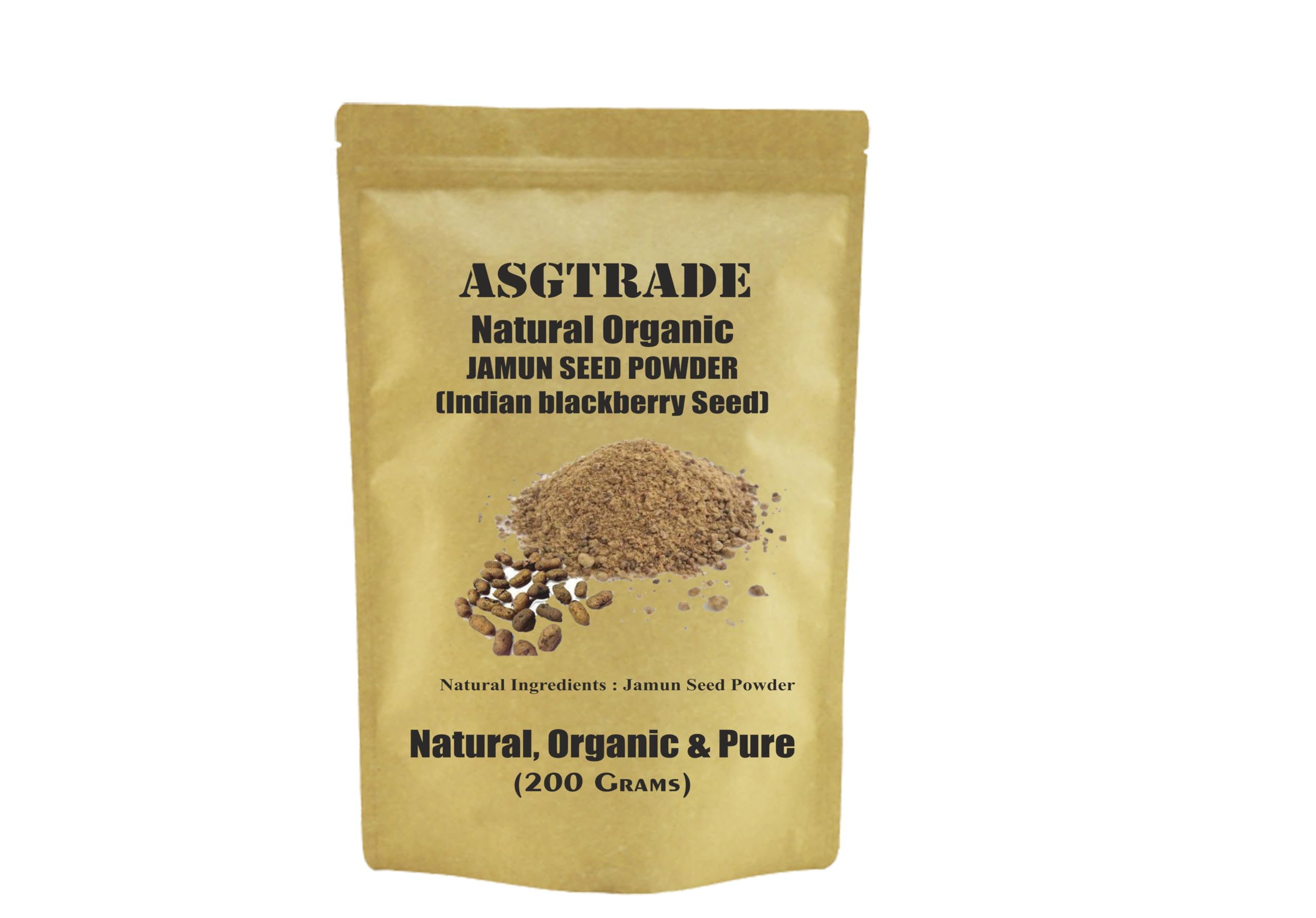 Organic Jamun Seeds Powder, Blackberry Seeds Powder for Diabetes Control Java Plum | Weight Loss | Eating | Face Pack & Skin Care | Drinking | Edible | Food Grade | Herbal Hair Growth-image-33