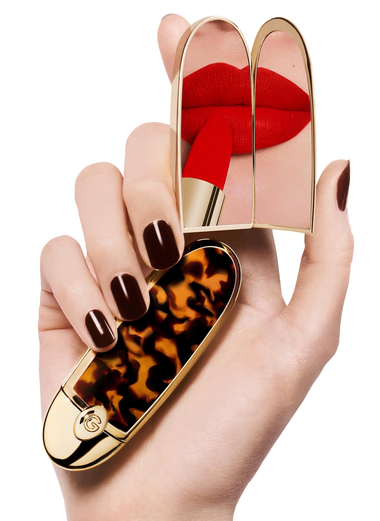 Guerlain Rouge G Lipstick Case L'Écaille Ruj Kabı, Renksiz