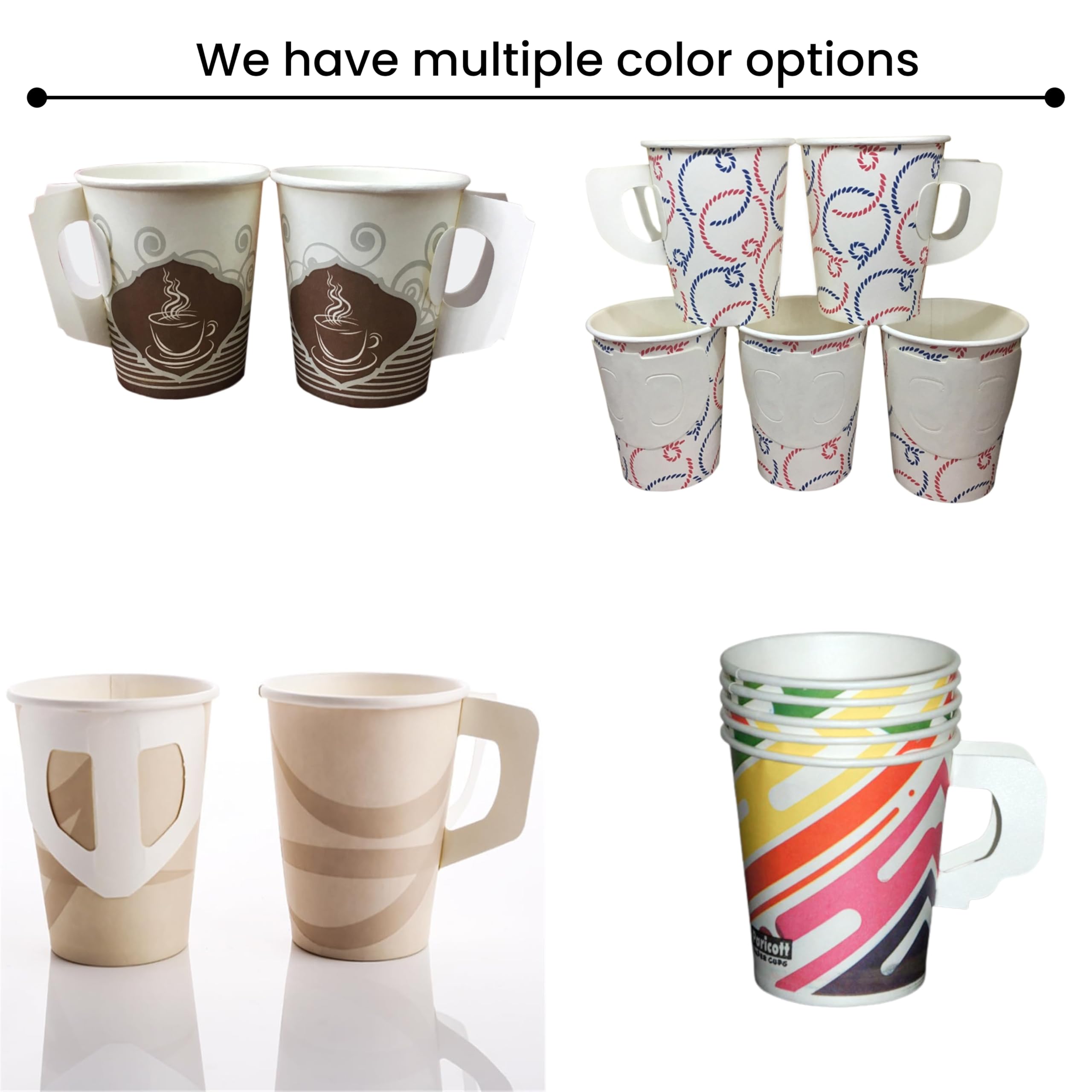 Biodegradable Paper Cups - Colorful & Eco-Friendly (25 Pack) -7