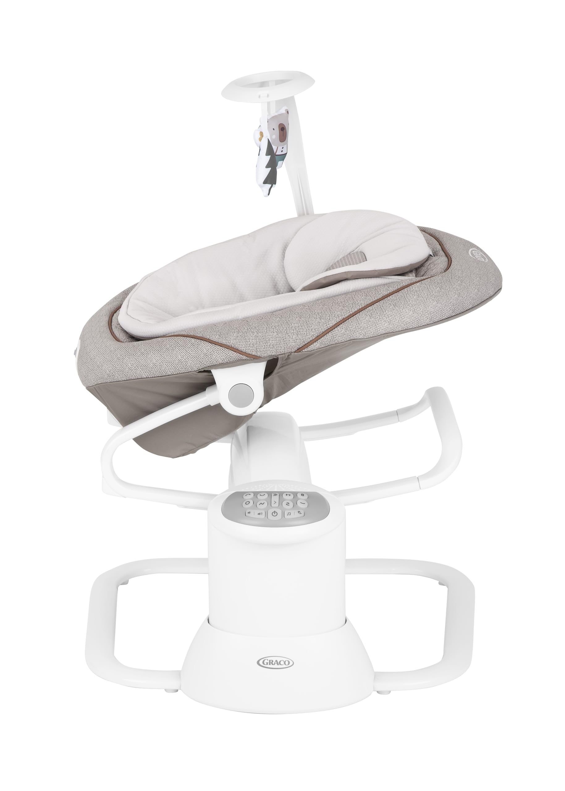 Graco All Ways™ Soother elektrische Babyschaukel, Little Adventures | Ab Geburt bis ca. 9 Monate (9 kg), 2-in-1 Babyschaukel und tragbare Wippe, 16 Schaukel-Modi, 6 Geschwindigkeiten