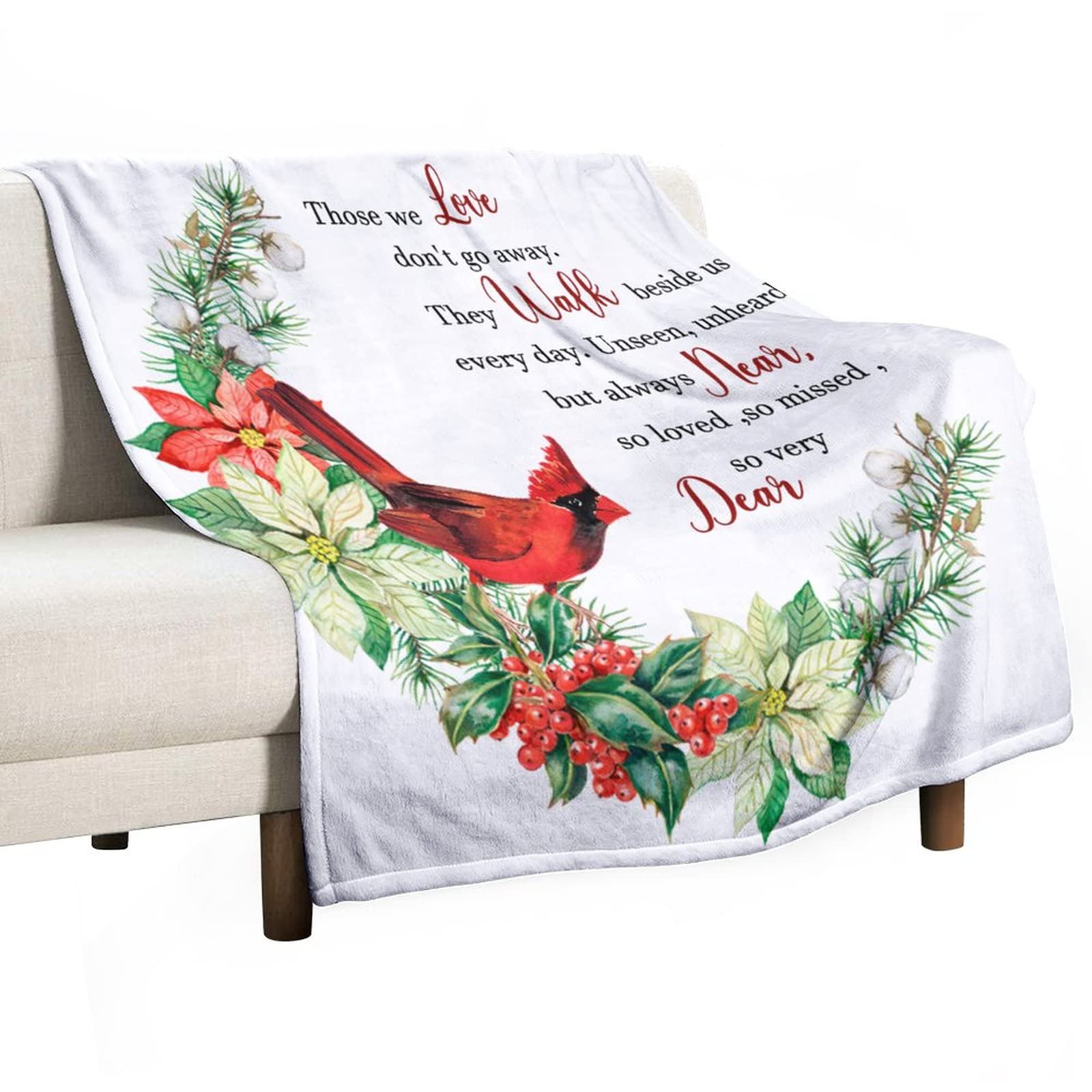 Couverture commémoratif de Noël à offrir aux adultes pour réchauffer les cœurs