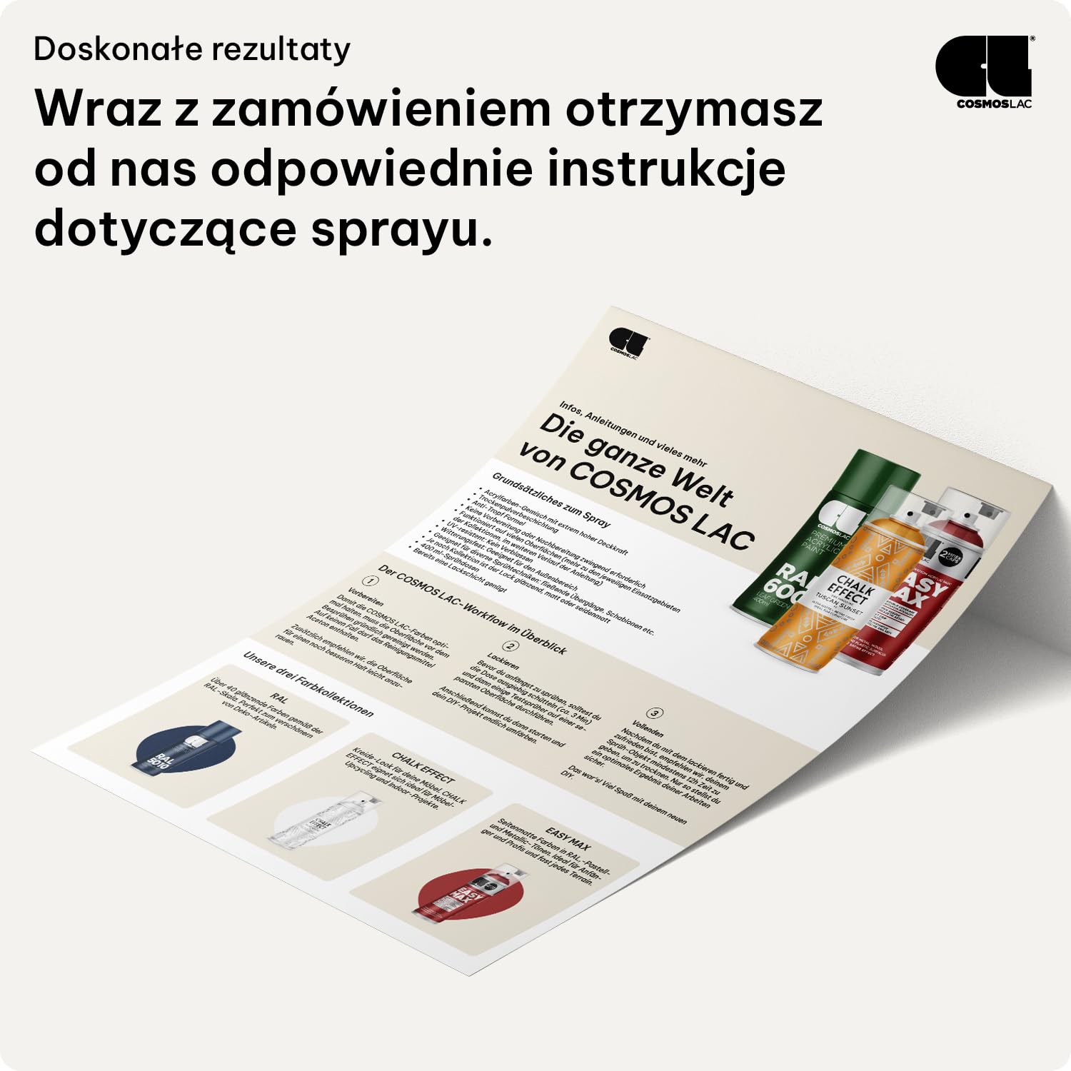 CL COSMOS LACFarba kredowa Spray Chalk Effect – wysoka jakość farby kredowej w sprayu