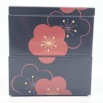 重箱　宮本産業 花友禅　5.0三段重　黒 胴張 三段重（全2色） – 象彦 公式オンラインショップ