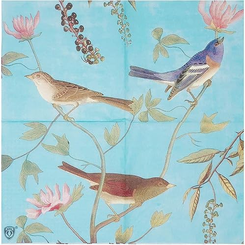 Miniatura 6 de Wrapables Servilletas de papel florales de 2 capas (40 unidades) para bodas, cenas, fiestas de té, decoración decorativa, mariposas rosadas