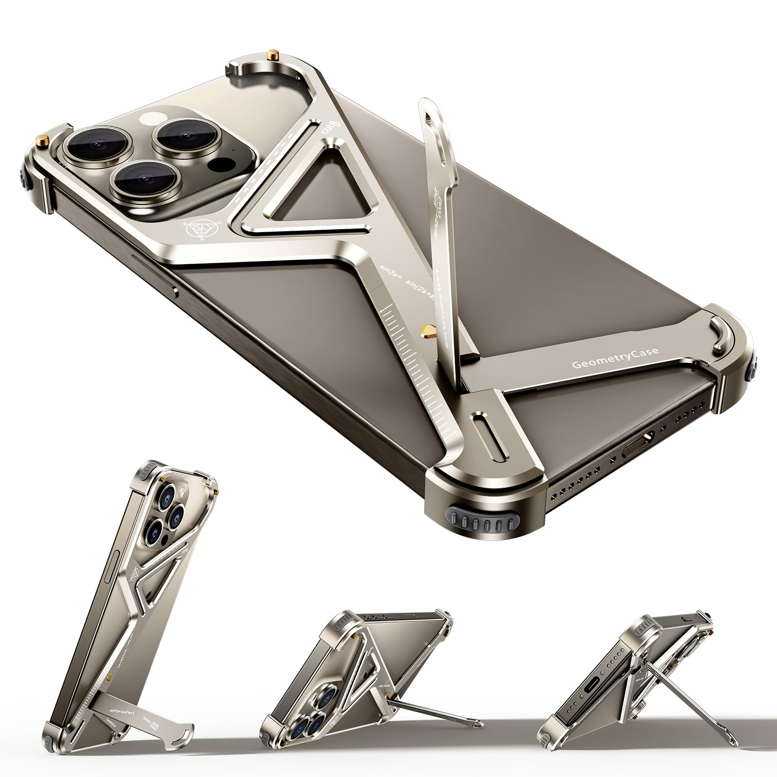 Amazon.com: OGRANEE Metal Frameless for iPhone 15 Pro Max