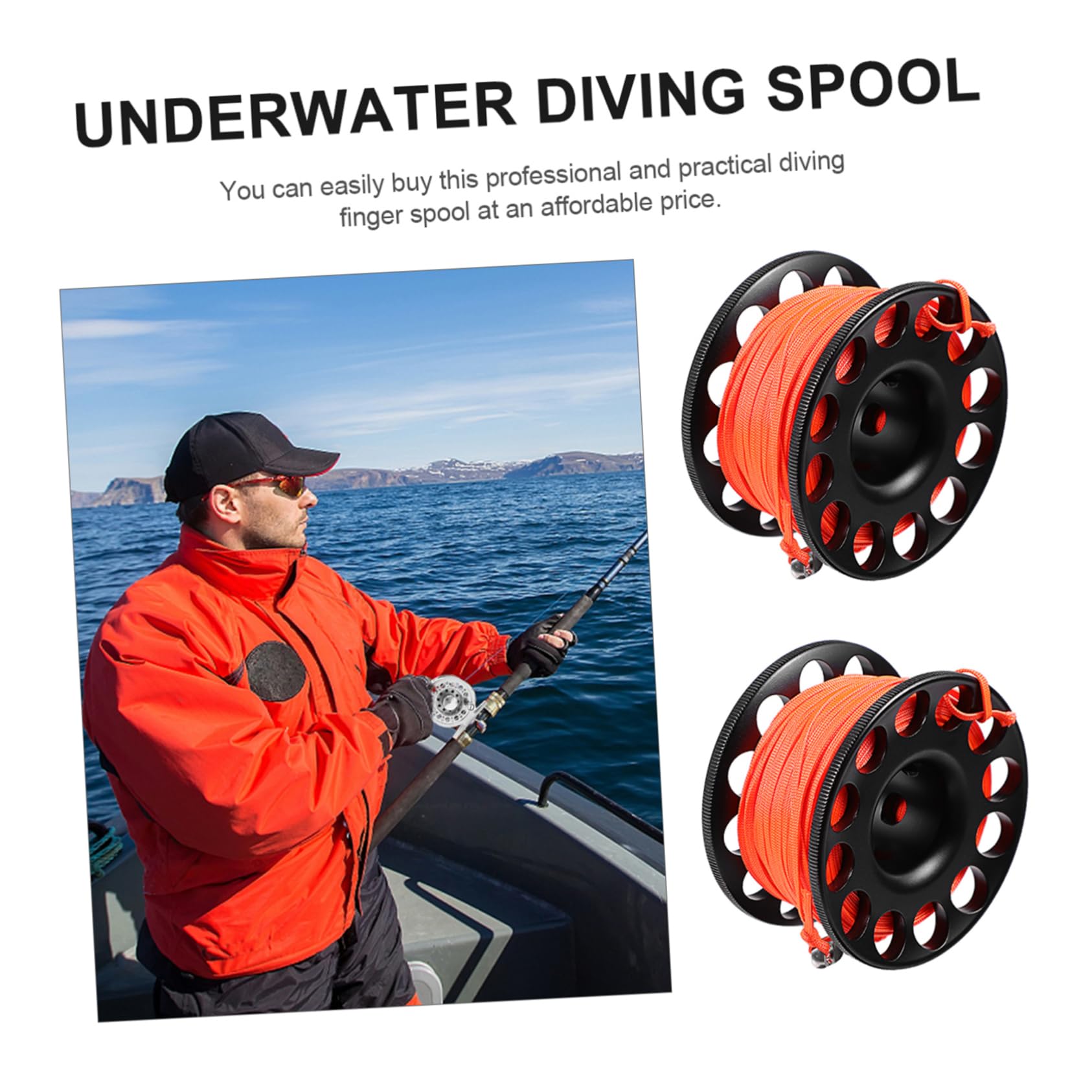 ifundom Scuba Diving Reel Clip -winder Spool for Diving Underwater Accessory Buoy