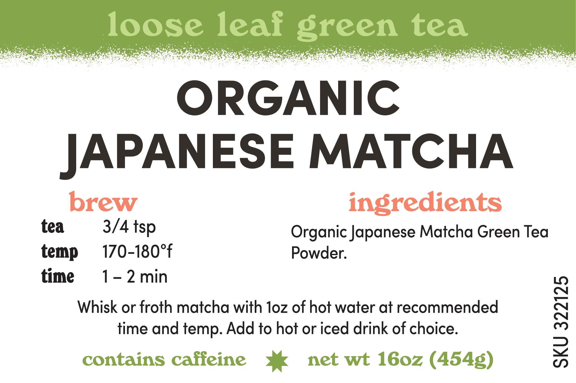 Maya Tea Japanese Matcha Culinary Grade Green Tea Powder Naturally Caffeinated 16 Ounce Pack of 1 — view 8