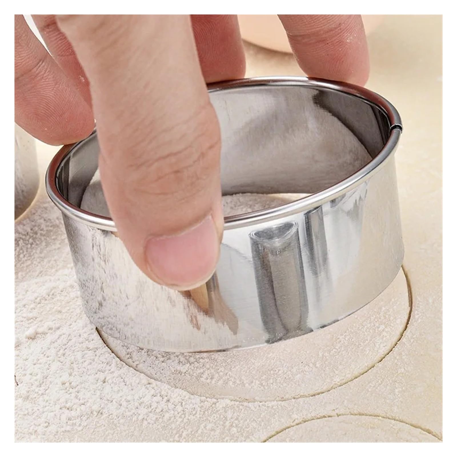 6 uds forma redonda anillo de Mousse molde for pastel horneado de queso DIY galleta corte de acero inoxidable utensilios de cocina for el hogar postre
