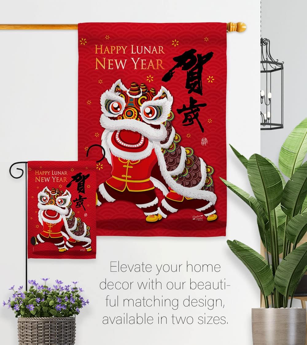 Chinese New Year Decorations Lunar Flag Bring Good Luck Winter House Flag Outdoor Banner Wall Decor Tapestry Door Plaque Garden Memorabilia Yard Signs