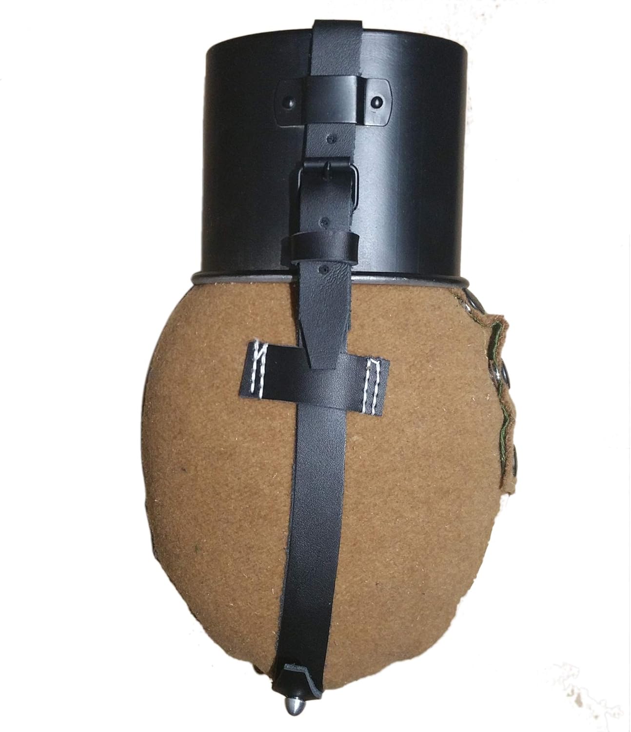ANQIAO World War 2 German Canteen Water Bottle Kettle Gray Cover