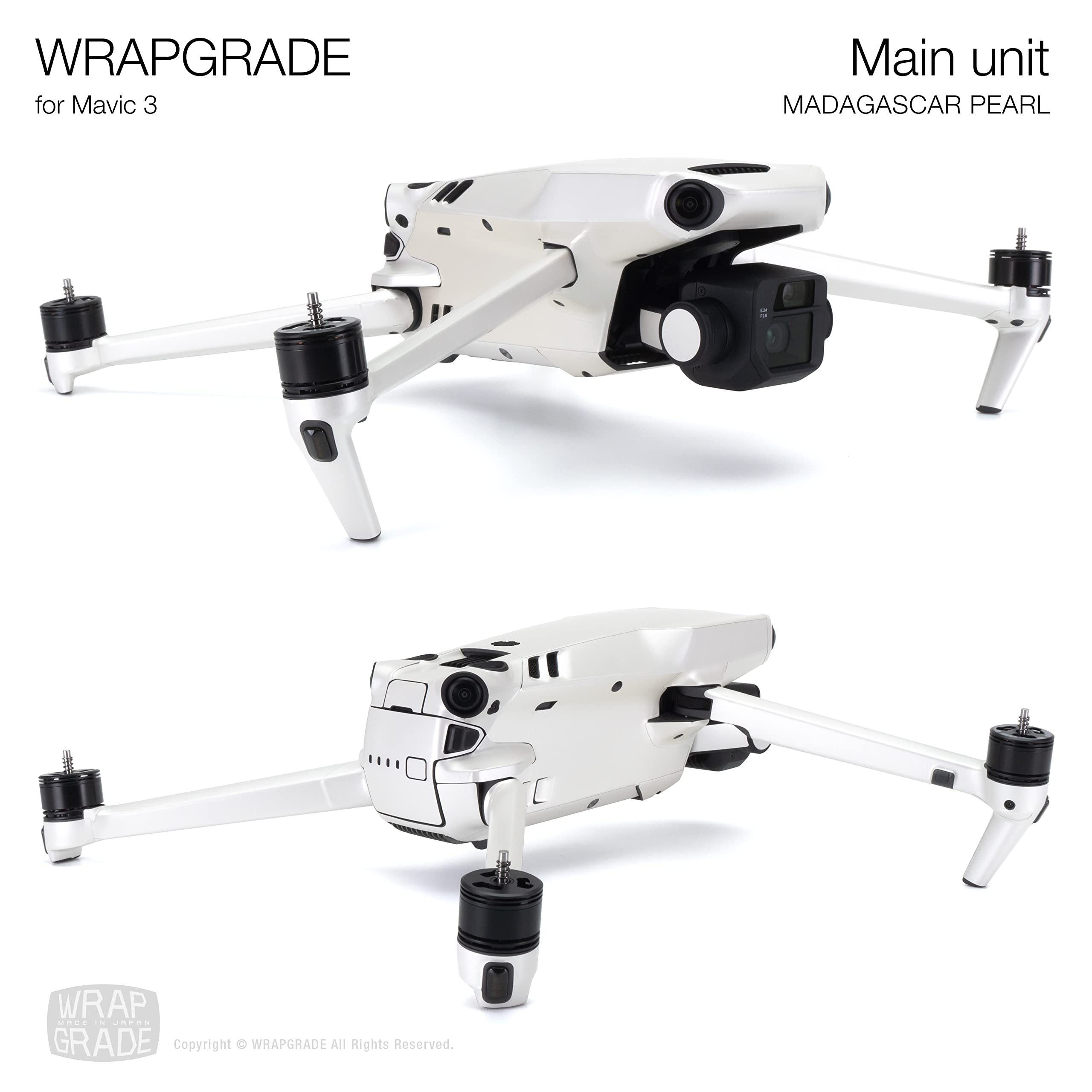 Skin Stickers Compatible with DJI Mavic 3 Pro Full Wrap (MADAGASCAR PEARL), Madagascar Pearl / Pro - Image 3