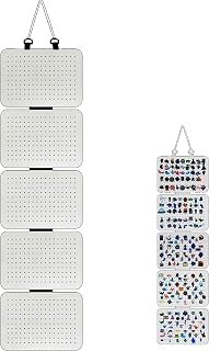 Organizador de pines de pared organizador de pared con 5 piezas de tablero Broche para colgar en la pared Soporte para colgar broches para carteles, aretes, colecciones, pines (1)