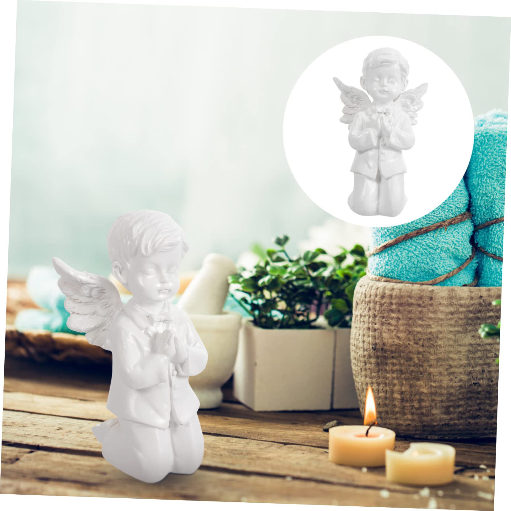 Amazon.co.jp: Parliky シー天使像 樹脂製天使の置物 ヴィンテージ風