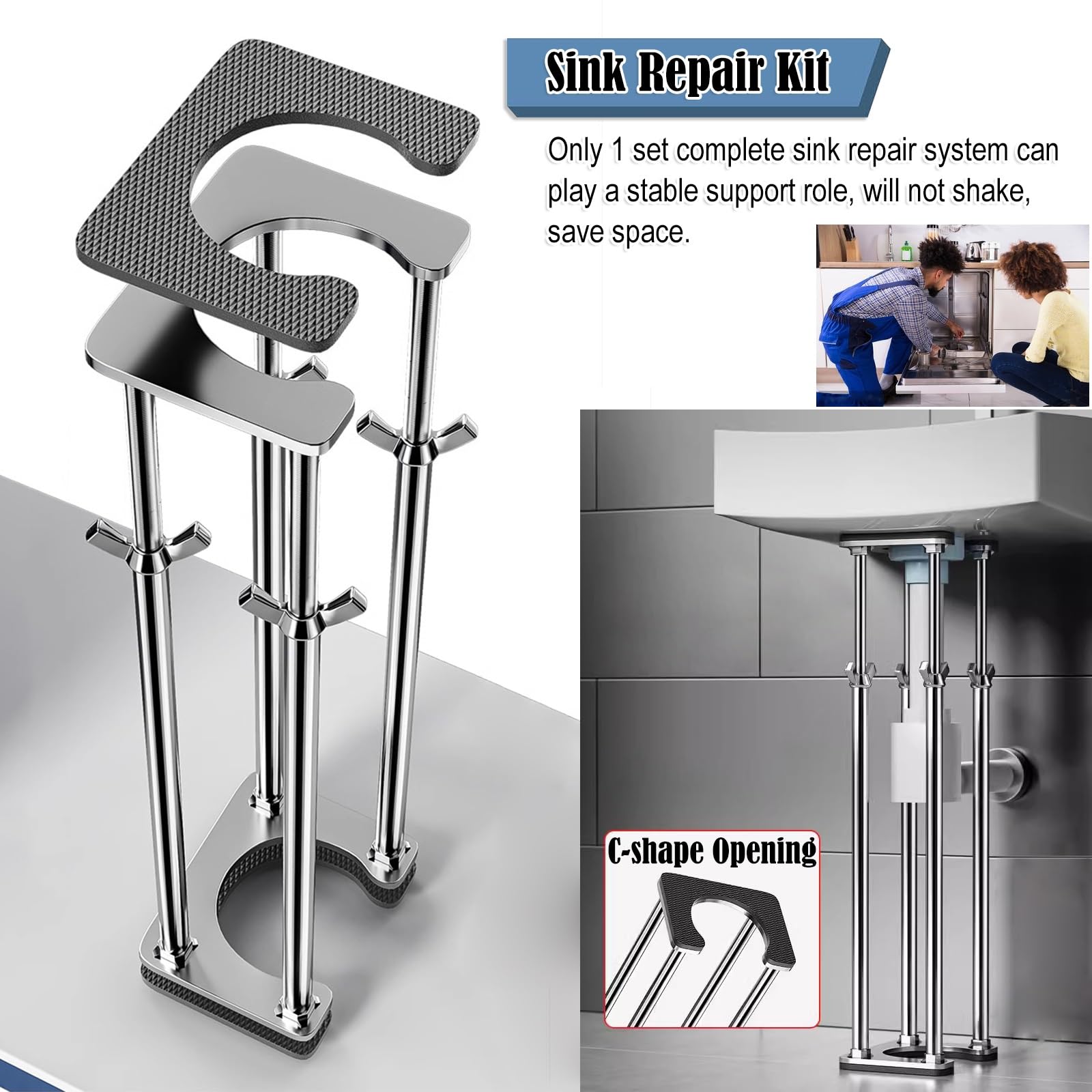PQXQZ Support D'évier sous Plan, Grille Evier Cuisine, Accessoire Evier
