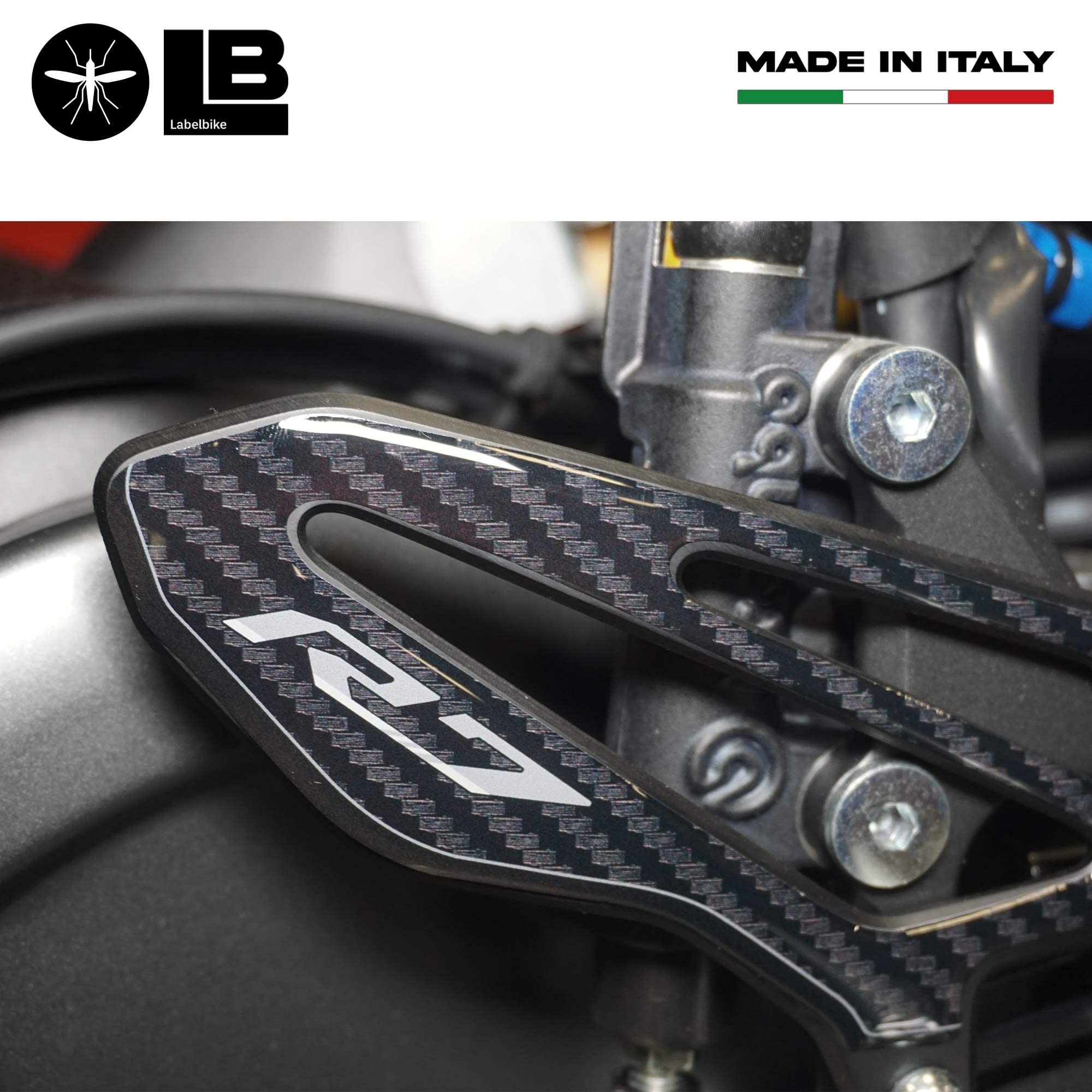 labelbike - Pegatinas 3D Protecciones y Decoraciones Estriberas de Moto Estriberas de Puerta compatibles con Yamaha R7 2021-2024