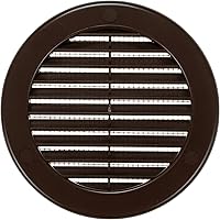 Vista 37 de Vent Systems Cubierta de ventilación blanca Soffit de 4 pulgadas (dimensiones de apertura), rejilla de ventilación redonda de plástico, pantalla