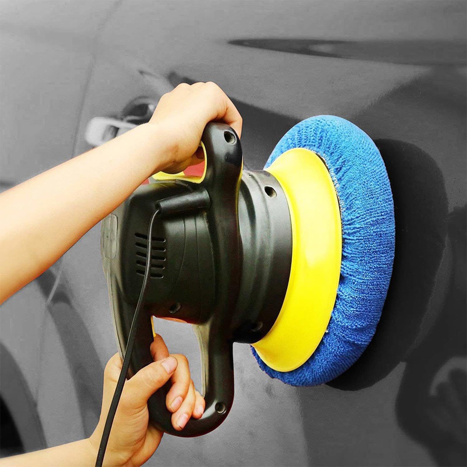 5 x Auto-Exzenterschleifer-Polierpads aus Mikrofaser zum Wachsen und Versiegeln von Glasuren, 7–8 Zoll, 7–8 Zoll (5er-Set (7 8 Zoll))