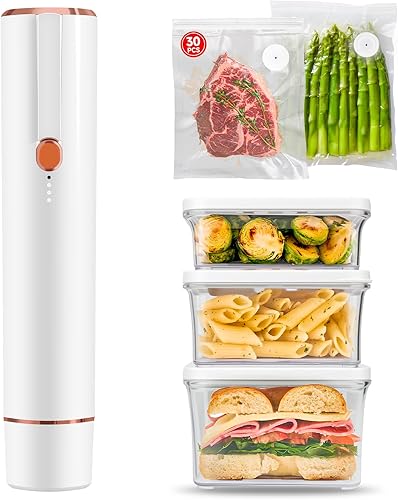 Sellador al vacío, sellador al vacío para alimentos, máquina compacta de sellado al vacío de mano, sellador portátil de alimentos (máquina selladora