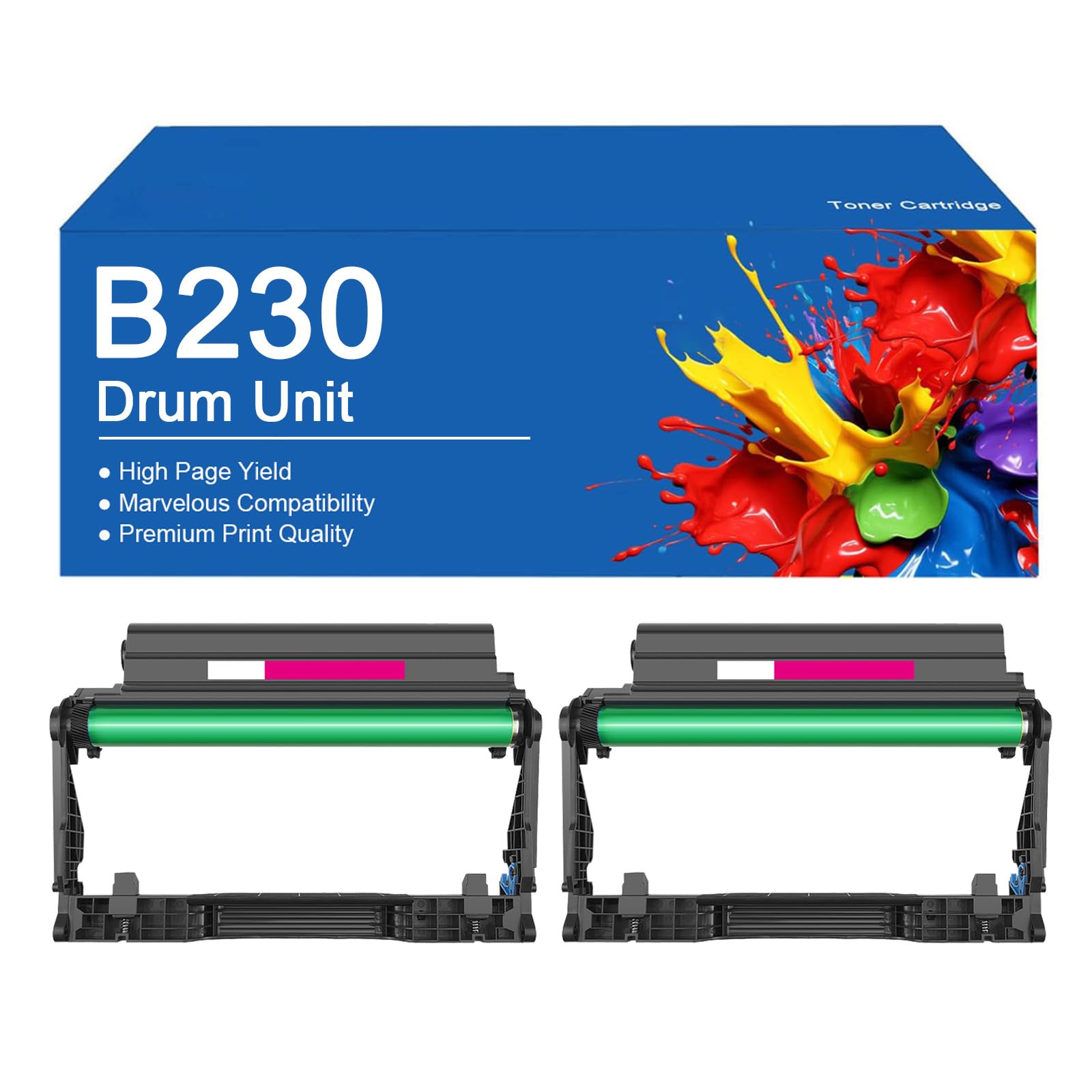 Unità tamburo B230 ad alta capacità, ricambio 013R00691, per stampanti Xerox B230, B225, B235. Capacità elevata: 10.000 pagine.,B230-2Set