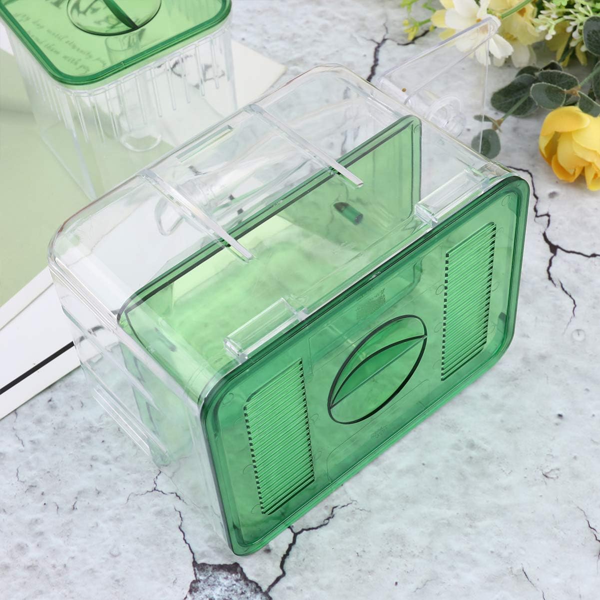 balacoo 3pcs Fish Breeding Box: Hanging Fish Isolated Box Aquarium Breeding Tank Brine Shrimp Incubator Nursery Tank Betta Box