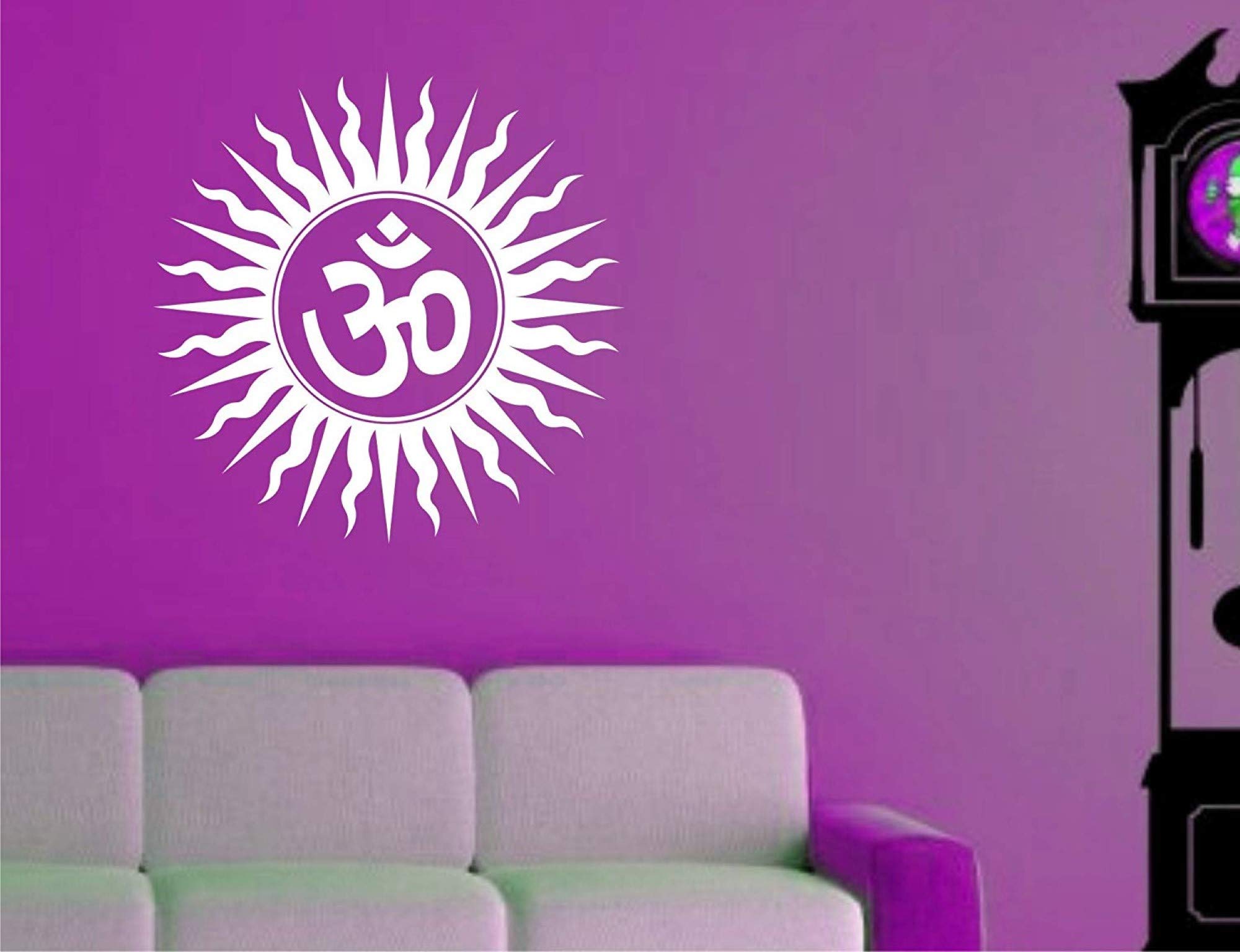 Fusion Graphix Om Religious Vinyl Wall Sticker (59x58 cm, White) (B07PKWW69X) Amazon Price History, Amazon Price Tracker