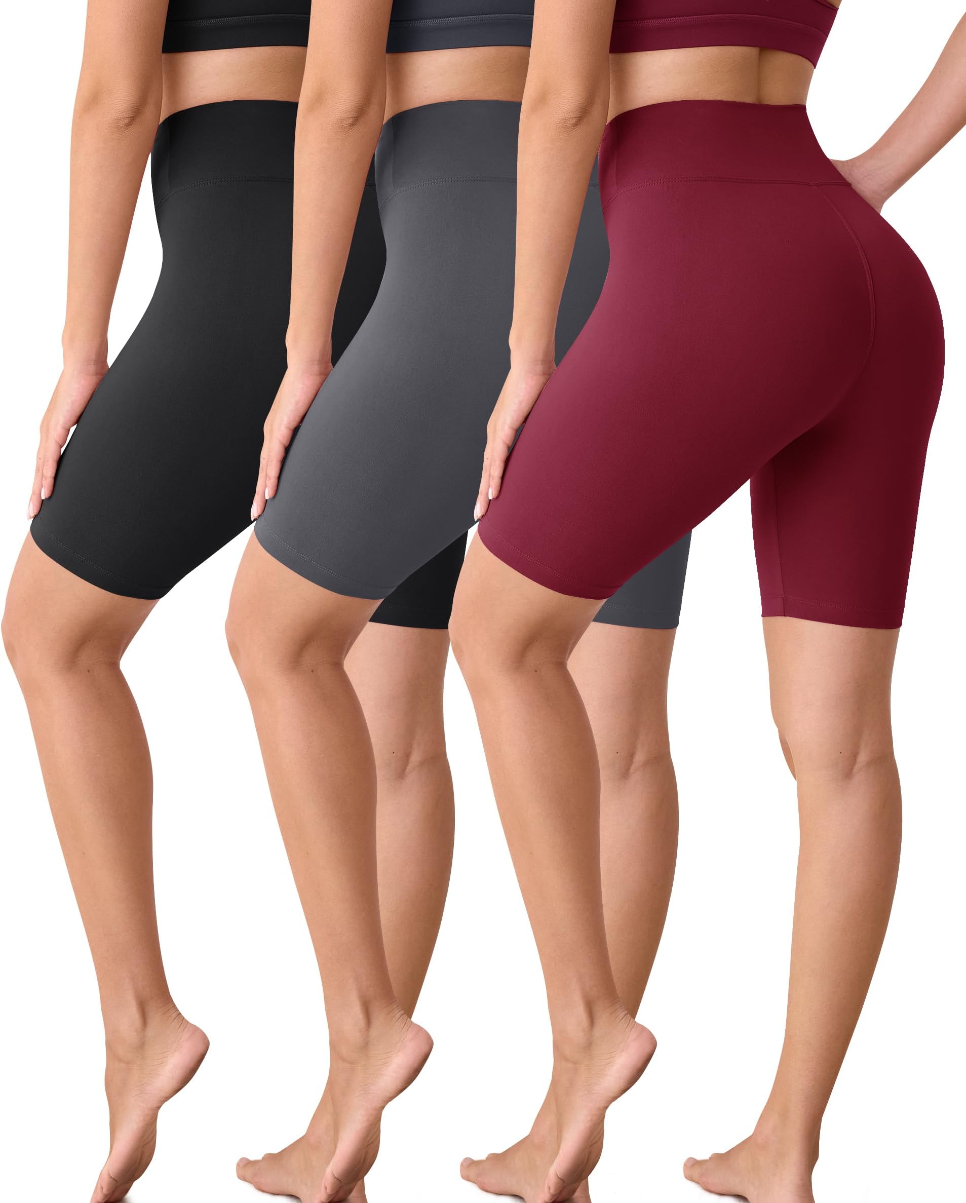 Creamlush Cycling Shorts for Women - 8" High Waisted Buttery Soft Athletic Yoga Shorts (S-5XL)