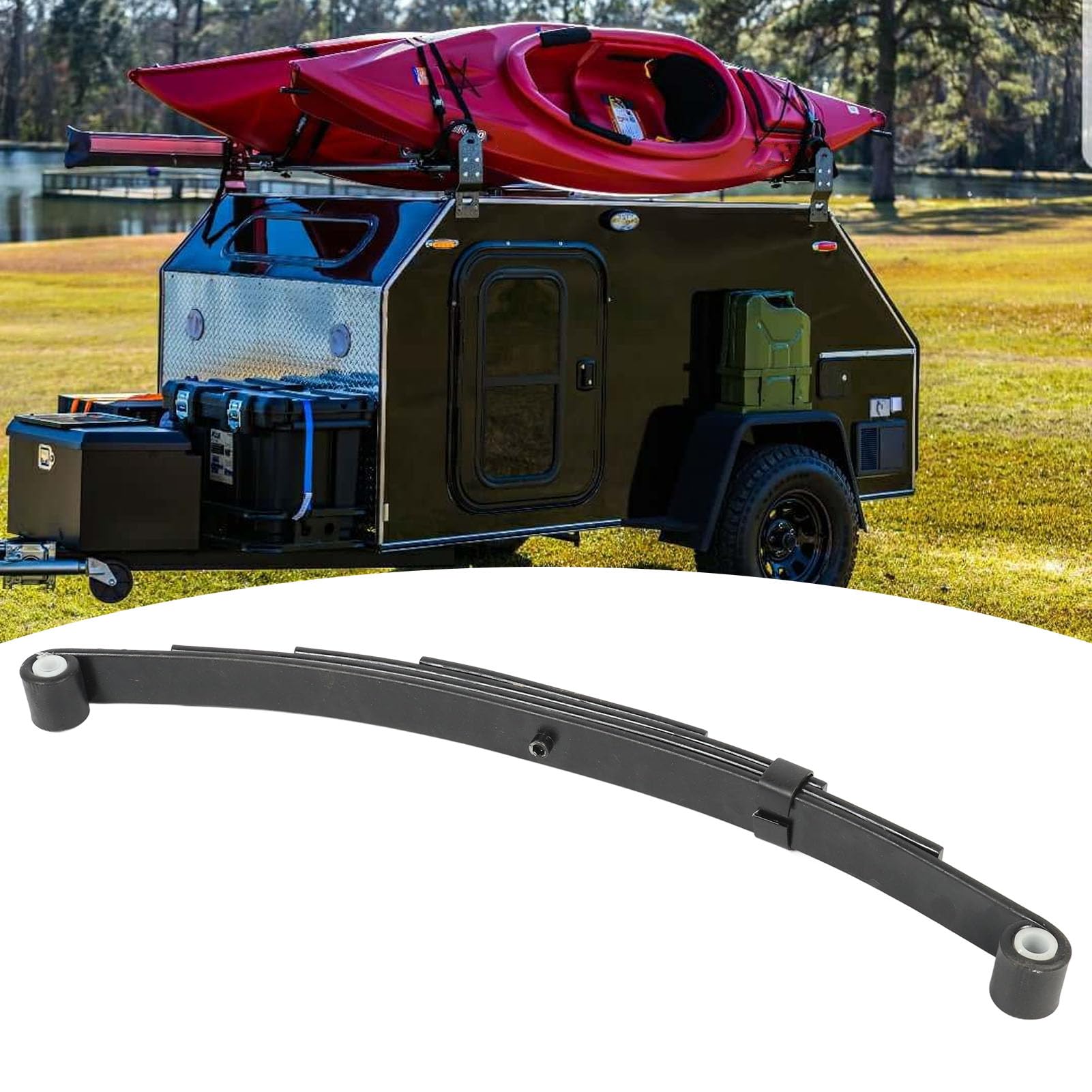 Ballesta Doble Ojo para Remolque, Capacidad 1750 Libras F¨¢cil Instalaci¨®n para Remolque de Barco