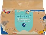 Eco Boom XL Couches pour bébés en bambou – Biodégradable, durable, hypoallergénique, doux & Éco-Amis – Emballage en papier