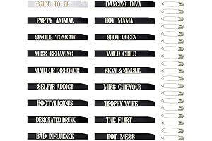 18-Piece Bachelorette Party Sash Set: The Perfect Accessory for Your Unforgettable Celebration