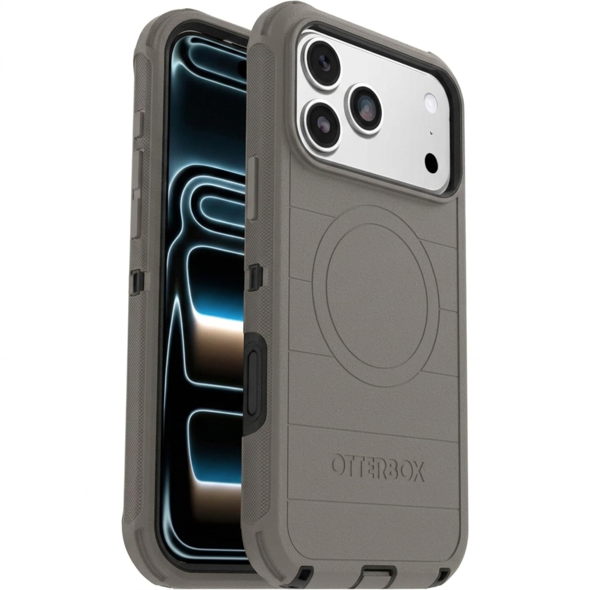OtterBox iPhone 18 Pro Max & iPhone 17 Pro Max (Only) Defender Series Case - Dark Roast (Grey & Black) - Snaps on MagSafe - Tough - Rugged & Durable - Multi-Layer - Impact Absorbing iPhone Case